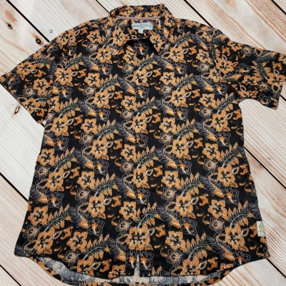 Men's Margaritaville Hawaiian Shirt Sz XL